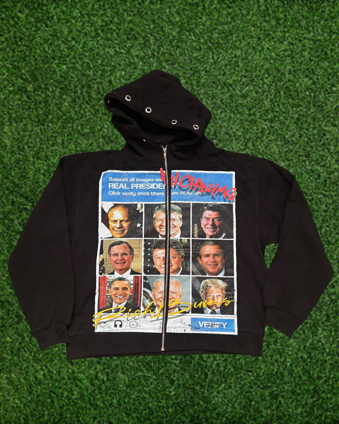 BLACK “RICH PRESIDENTS” HOODIE