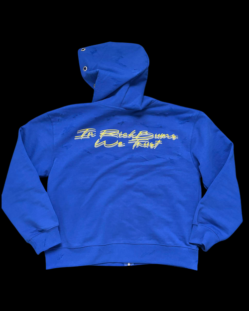 BLUE “RICH PRESIDENTS” HOODIE